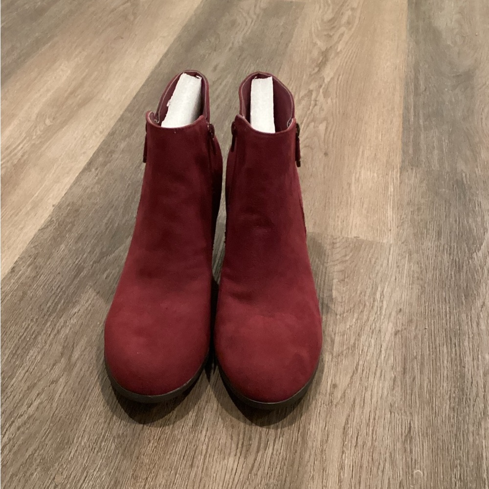 Style & Co Burgundy Ankle Boots